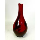 Royal Doulton Flambe Veined Vase 1612, height 20cm