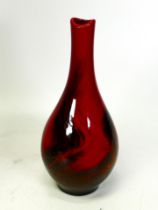 Royal Doulton Flambe Veined Vase 1612, height 20cm