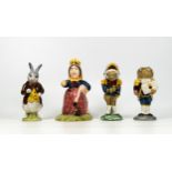 Beswick Alice Series theme figures to include Queen of Hearts Stole Some Tarts LC4,Frog footman,