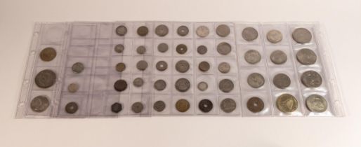 quantity of mainly South African & UK silver & base metal coins. Including SA 1 rand silver 1967,