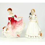 Royal Doulton Figures of Ladies with Dogs My Best Friend HN3011 & Take Me Home HN3662