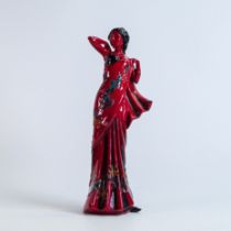 Royal Doulton Flambe figure of Eastern Grace HN3683, limited edition of 2500, 31cm height