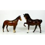 Beswick Head Tucked Horse 1549 & Huntsman 1484(2)