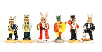 Royal Doulton Limited Edition Bunnykins Figures of Minstrel, Saxophone, Father Christmas,