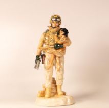 Peggy Davies limited edition figure In the Arms of a Hero