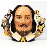 Royal Doulton large two handled character jug William Shakespeare D6933, Limited edition