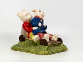 Beswick Ware Rupert The Bear Figure Rupert Bear and Algy Pug go-karting, limited edition, boxed with