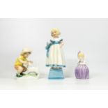 Royal Worcester Figures to include Fair of Face 3257, Hush & Christopher (3)