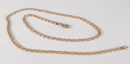 9ct gold 22 inch necklace, 12.9g.