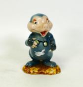 Beswick figure study by David Hands from the Animaland series Dusty Mole having gold back stamp