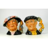 Royal Doulton Large Character Jugs Pearly Queen D6759 & Pearly King D6760