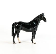 Beswick Black Hunter Horse, Issued in 2005 in a Limited Edition Of 500, boxed, height 21cm.