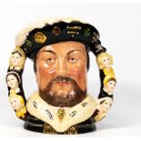 Royal Doulton Large Two Handled Character Jug King Henry VIII D6888, limited edition