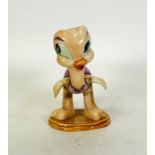 Beswick figure study by David Hands from the Animaland series Oscar Ostrich having gold back stamp