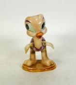 Beswick figure study by David Hands from the Animaland series Oscar Ostrich having gold back stamp