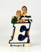 Beswick Worthington E Advertising Figure depicting Rugby Players