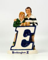 Beswick Worthington E Advertising Figure depicting Rugby Players