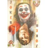 BEN JEFFERY (born 1986), Giclee on canvas titled Joker Deluxe 1/10, image size 74cm x 49cm