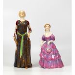 Royal Doulton Lady Figure Constance Hn1510 & Philippa of Hainault 1314-1369 HN2008, both restored(2)