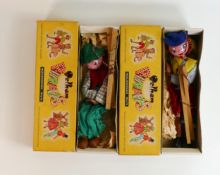Boxed Pelham puppets SS Cowgirl & SS Cowboy (2)