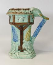 Art Deco Wade Heath Bird Table Water Jug, height 21.5cm