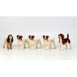 Beswick Dogs including Beagles, Jack Russell's & King Charles Spaniel(5)