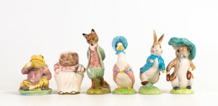 John Beswick satin finish Beatrix Potter figures of Jeremy Fisher PS1137, Foxy whiskered gentleman