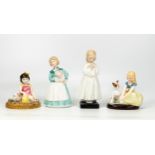 Royal Doulton Child Figures to include Golden Days Hn2274, On The Beach Hn3877, Bedtime Hn1978 &