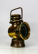 Howes and Burley H&B 1007 Sidelamp Brass Motoring Lamp