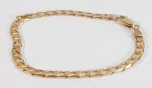 9ct gold ladies bracelet, 8.1g,