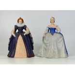 Franklin Mint Boxed Figures to include Catherine The Great & Elizabeth 1st(2)