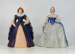 Franklin Mint Boxed Figures to include Catherine The Great & Elizabeth 1st(2)