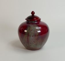 Royal Doulton Burslem Artwares flambe Canton ginger jar. Height 18.5cm. Limited edition of 250,