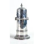 Silver sugar sifter hallmarked for London 1890, h.17cm. 280g.