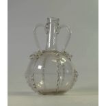 Late 18th century Dutch ruffled flask (losses to three ruffles).