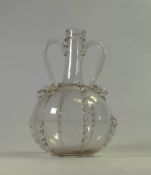 Late 18th century Dutch ruffled flask (losses to three ruffles).