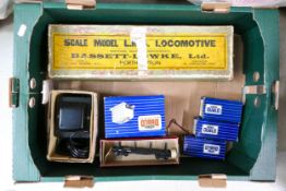 A mixed collection of Model Railway items to include Distressed O gauge Bassett Lowke LMS Compound