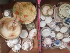 A mixed collection of ceramic items to include Royal Stafford floral part tea set, Royal Albion