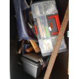 A Mixed Collection of Tools and Hardware including files, pry bars, trowels, bits etc.