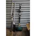 Gardenline Petrol 3 in 1 Trimmer Attachments include Hedge Trimmer and Chainsaw Starts up