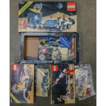 A collection of boxed Space Theme Lego including 6880, *97 & 6927 ( vendor states complete but