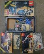 A collection of boxed Space Theme Lego including 6880, *97 & 6927 ( vendor states complete but
