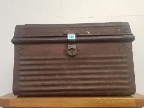 Jones Bros. & Co. Ltd. Tin Travelling Trunk with Locking Clasp