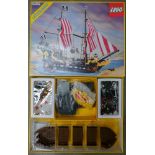 Boxed Pirate Theme Lego Legoland Black Seas Barracuda Pirate Ship 6285 (vendor states complete but