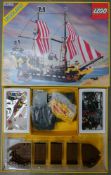 Boxed Pirate Theme Lego Legoland Black Seas Barracuda Pirate Ship 6285 (vendor states complete but