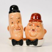 Beswick Laurel and Hardy (Stan & Ollie) Salt & Pepper Set With Base 575.