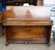 Unusual Monington & Weston of London Overstrung Upright Piano. Patent no.268041. Height: 110cm