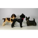 Cooper Craft Models of Poodle, Scottie Dog & Spaniel, tallest 19cm(3)