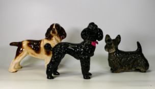 Cooper Craft Models of Poodle, Scottie Dog & Spaniel, tallest 19cm(3)