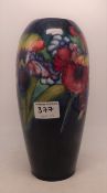 Moorcroft Orchid patterned table lamp base 25cm High